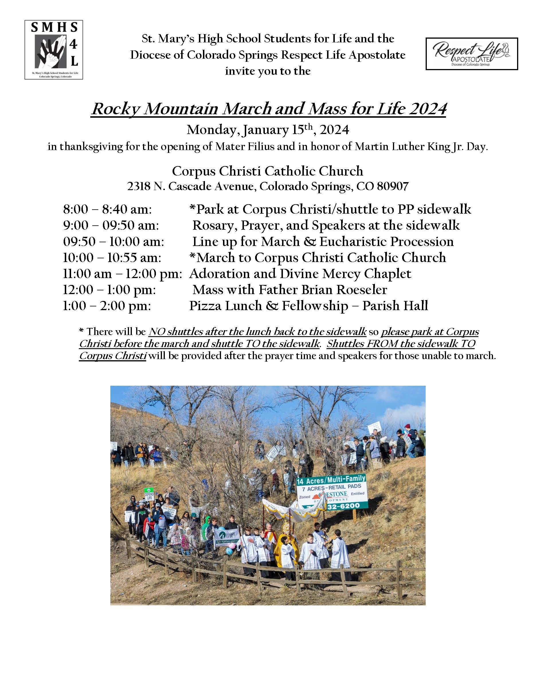Rocky Mountain March and Mass for Life 2024